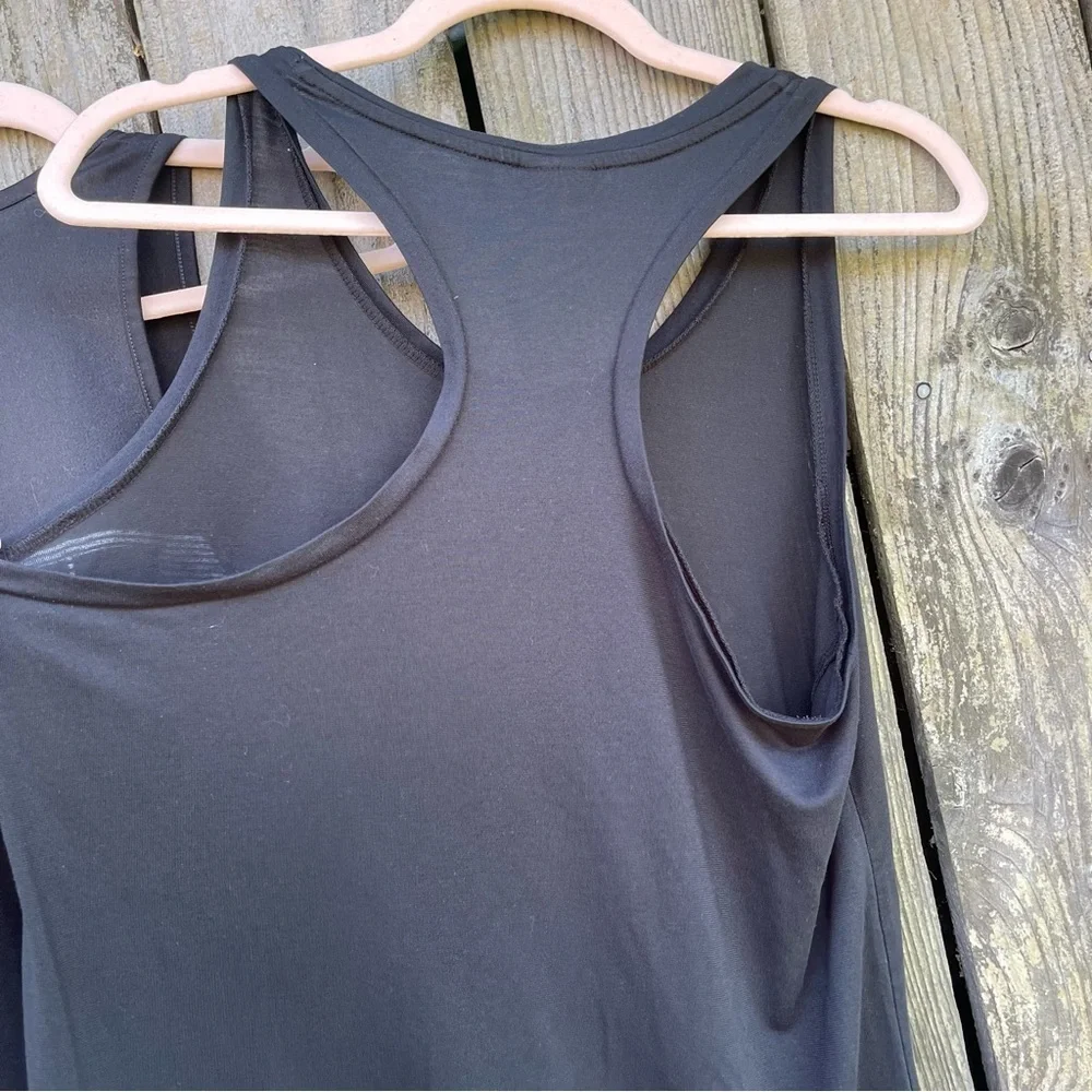 TWO Nike Women's Tanktops -1 Dri Fit Tank and 1 Cotton Racerback- Medium